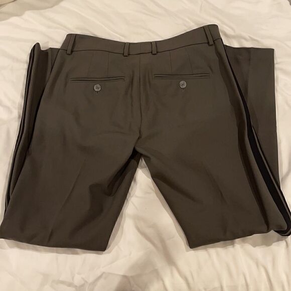 Vince Side striped Trousers Pants Olive Black 2 - Picture 5 of 6